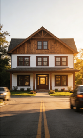 The road is directly facing the main gate? How to neutralize the negative impacts of having your door facing another house's door?