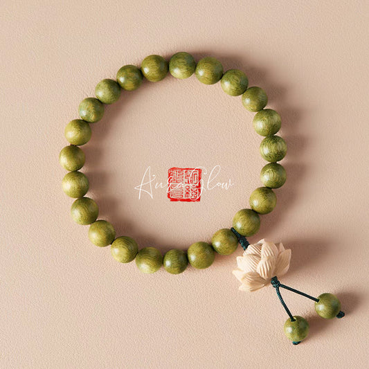 Green sandalwood bracelet